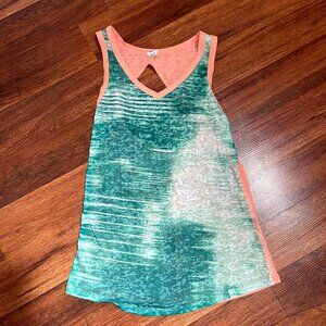 The North Face Green Burnout Racerback Tank Size small